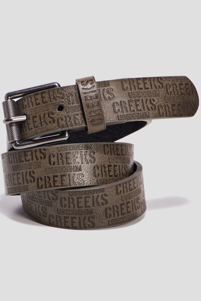 Ceinture Creeks gris garçon