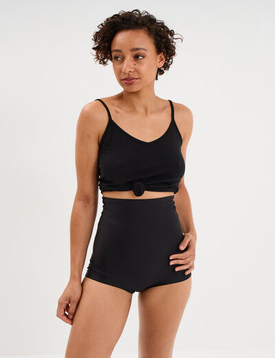 Culotte haute gainant noir femme