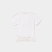 T-shirt &agrave; franges coton Vaiana blanc fille