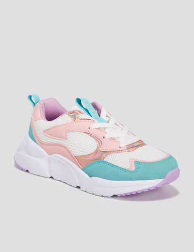 Baskets running à lacets Creeks multicolore fille