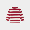 Polo manches longues coton Creeks rouge foncé bébé garçon