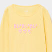 Ensemble pyjama t-shirt pantalon coton jaune pastel fille