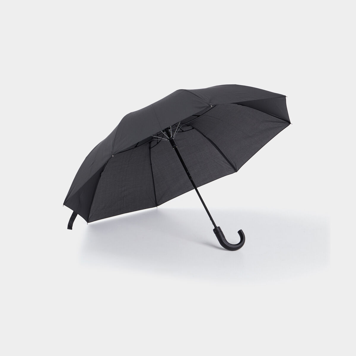 Parapluie canne pliable noir mixte