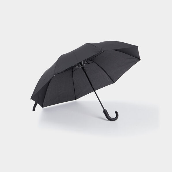 Parapluie canne pliable noir mixte