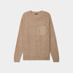 Pull 1 poche buste zipp&eacute;e Liberto taupe homme