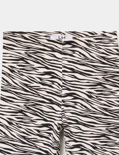 Legging 3/4 &eacute;lastiqu&eacute; coton ecru fille