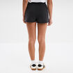 Short de jogging en molleton noir femme