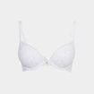 Soutien-gorge push up dentelle blanc femme