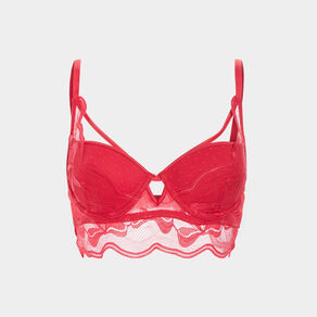 Soutien-gorge corbeille à coque rose framboise femme