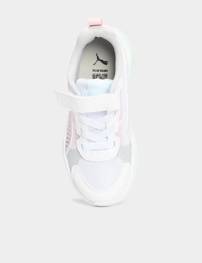 Baskets running à scratchs Puma vert pastel fille