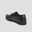 Mocassins en cuir noir homme