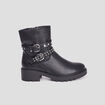 Bottines boucles et clous à talons noir femme