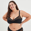 Soutien-gorge triangle microfibre Izold noir femme grande taille