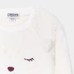 Sweat manches longues blanc bébé fille
