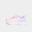 Baskets running à scratchs rose fille