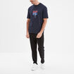 T-shirt manches courtes coton Goldorak bleu marine homme