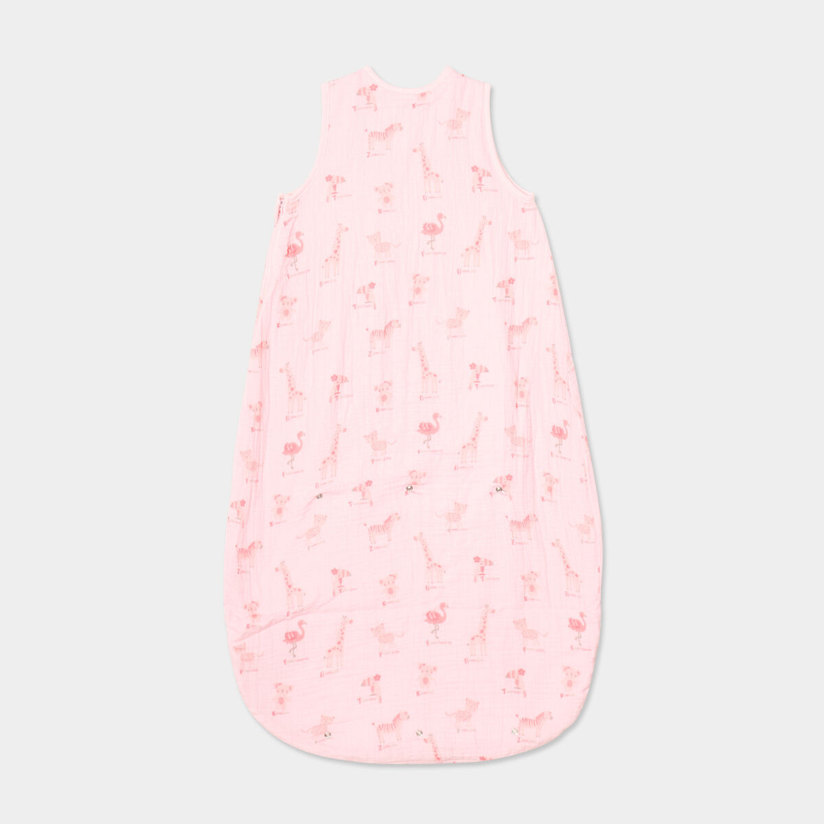 Gigoteuse ajustable gaze de coton TOG 1 rose clair bébé fille