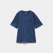 T-shirt oversize 1 poche manches courtes bleu fonc&eacute; gar&ccedil;on