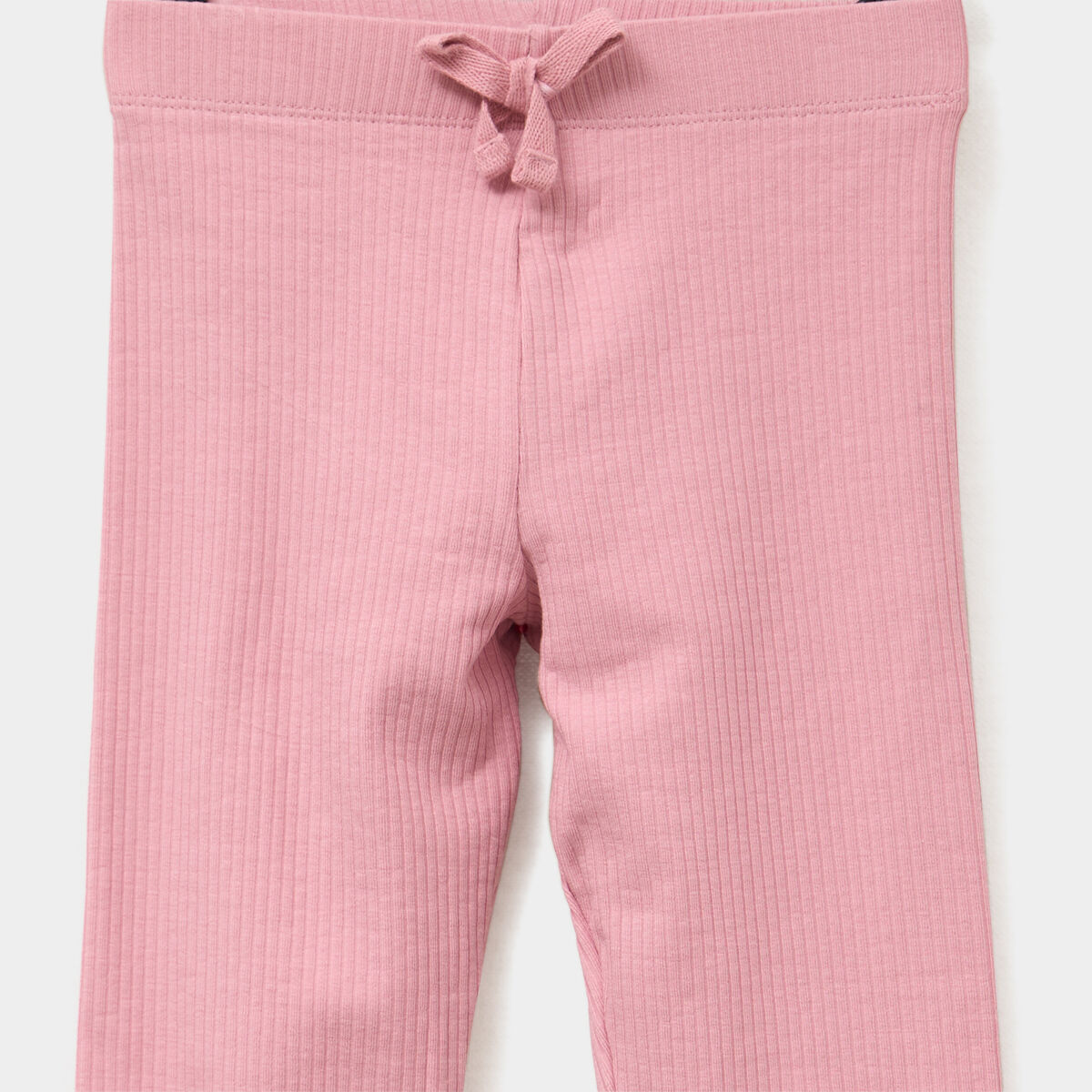 Legging côtelé coton vieux rose fille