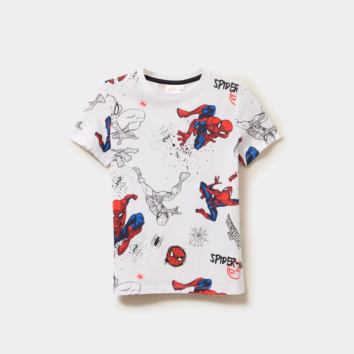T-shirt manches courtes Spider-Man blanc garçon