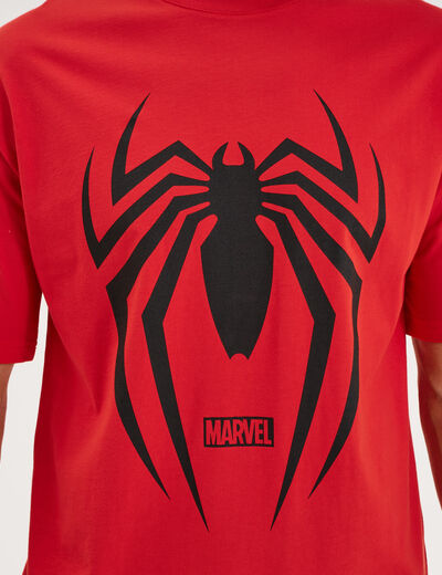 T-shirt &agrave; manches courtes Spider-Man rouge homme