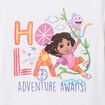 T-shirt coton Dora l'exploratrice blanc fille
