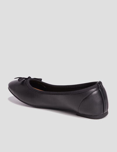 Ballerines avec noeuds noir fille