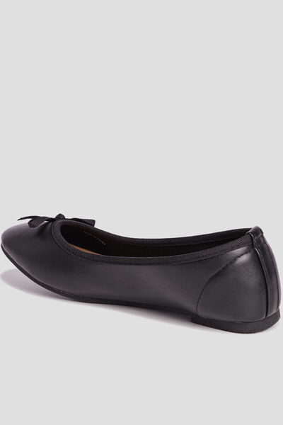 Ballerines avec noeuds noir fille