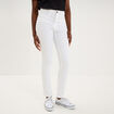 Pantalon slim taille standard blanc femme
