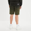 Short jogging droit à coulisse vert kaki homme