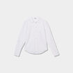 Chemise en lin mélangé blanc femme