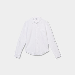 chemise en lin melange blanc femme Chemise en lin mélangé blanc femme