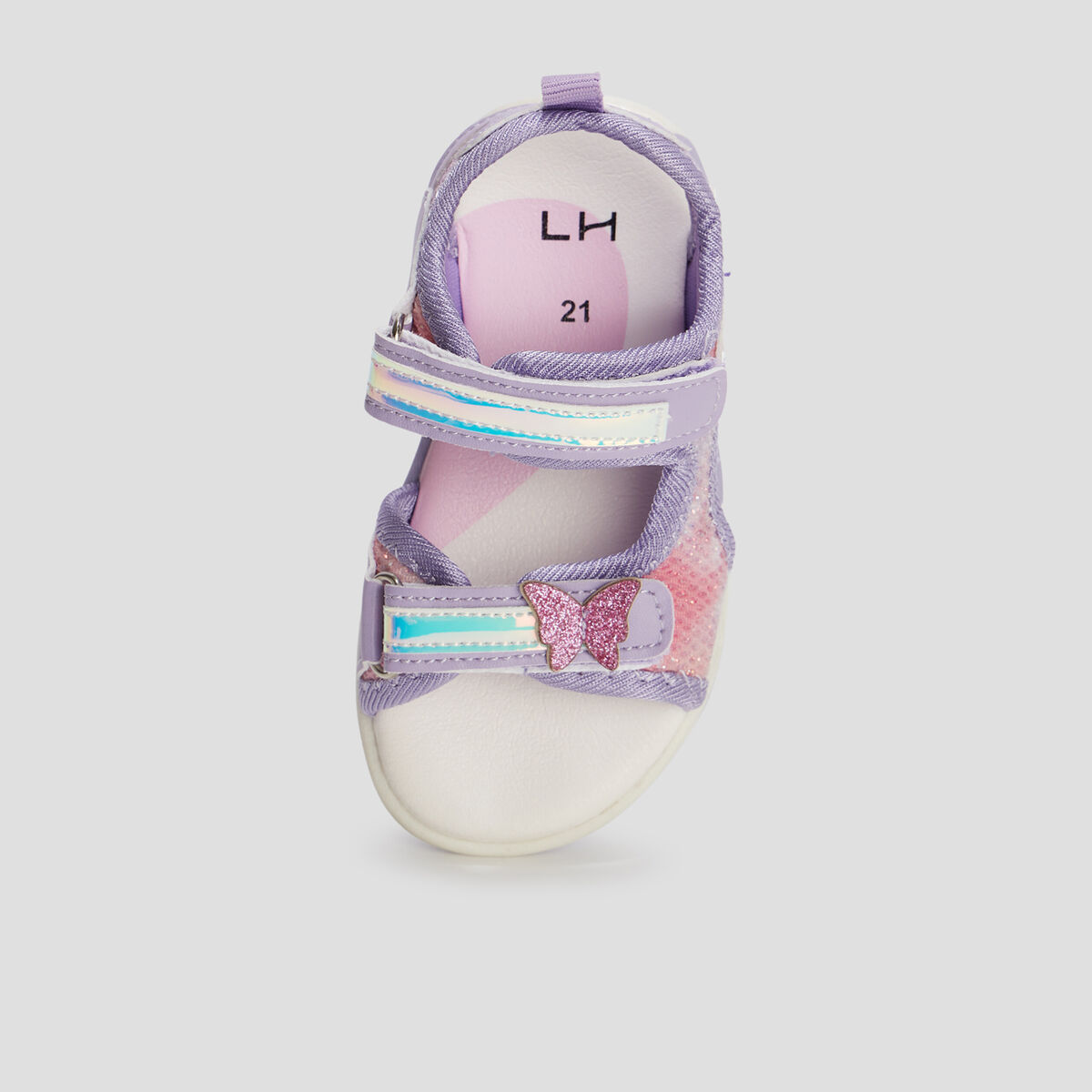 Sandales à scratchs multicolore bébé fille