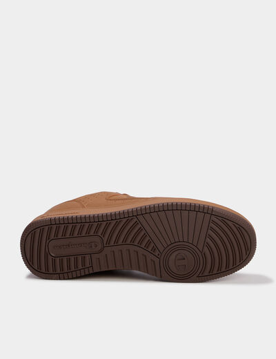 Baskets &agrave; lacets Champion RD18 COMB camel homme