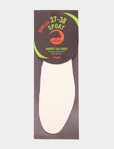 Semelles sport Tawata blanc mixte