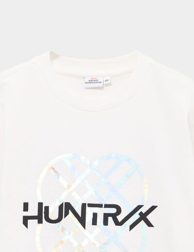 T-shirt K-Pop Demon Hunters coton ivoire fille