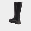 Bottes crantées à bout rond avec boucles noir fille