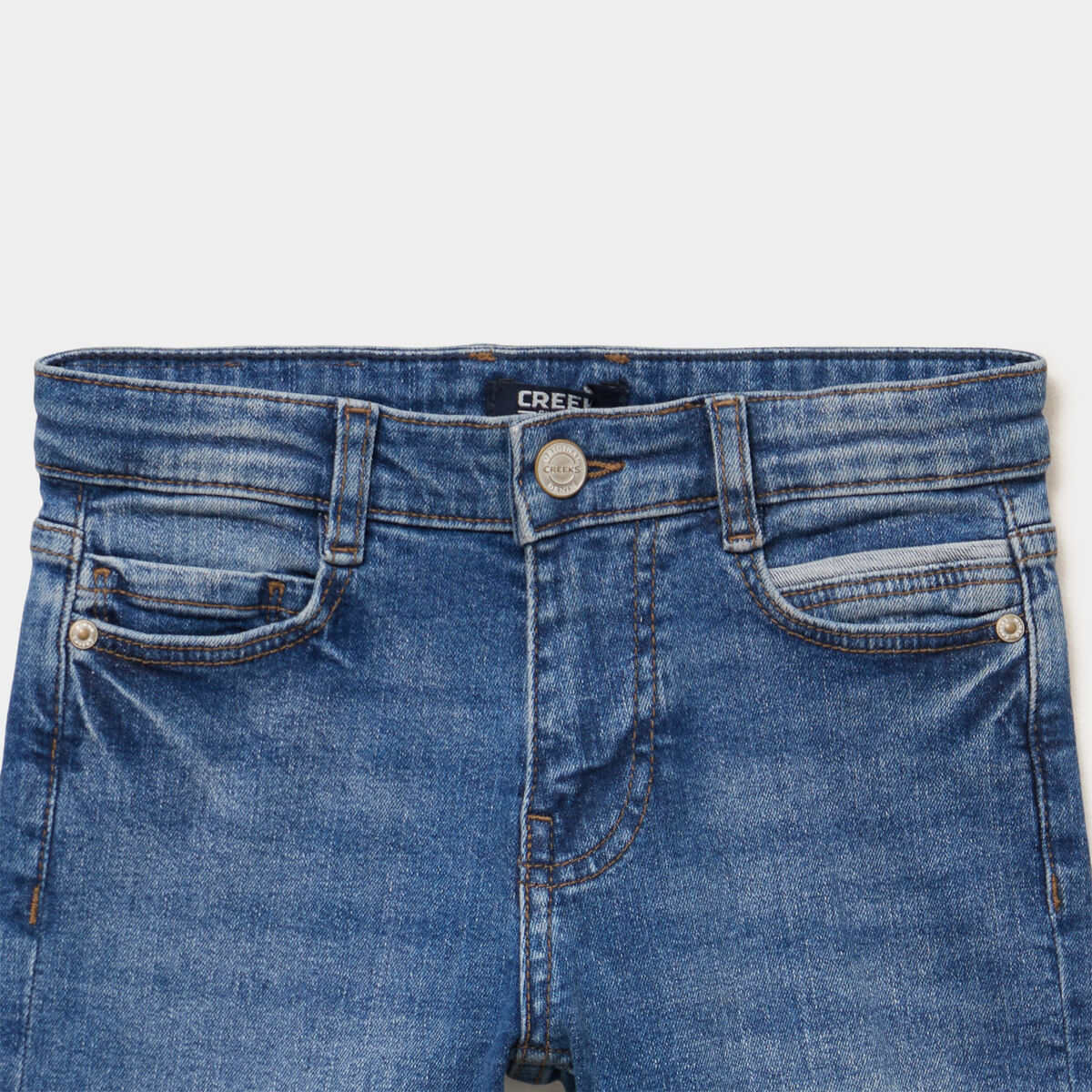 Bermuda regular en jean denim stone gar&ccedil;on