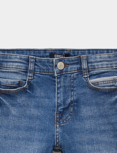 Bermuda regular en jean denim stone gar&ccedil;on