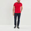 Polo avec broderie poitrine coton Creeks rouge homme