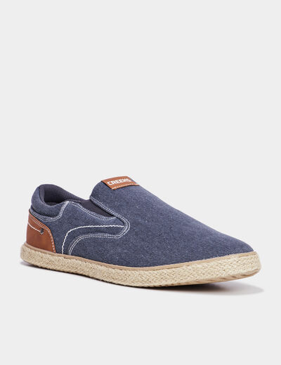 Loafers avec languette d'enfilage bleu homme
