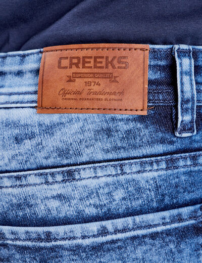 Jeans slim 5 poches denim stone homme