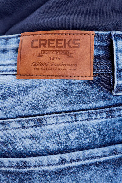 Jeans slim 5 poches denim stone homme