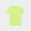 T-shirt manches courtes coton Among Us vert fluo garçon