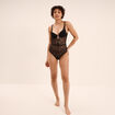 Body padd&eacute; avec dentelle noir femme