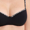 Soutien-gorge triangle paddé noir femme