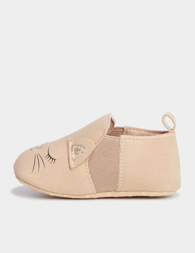 Bottillons layette sable bébé fille