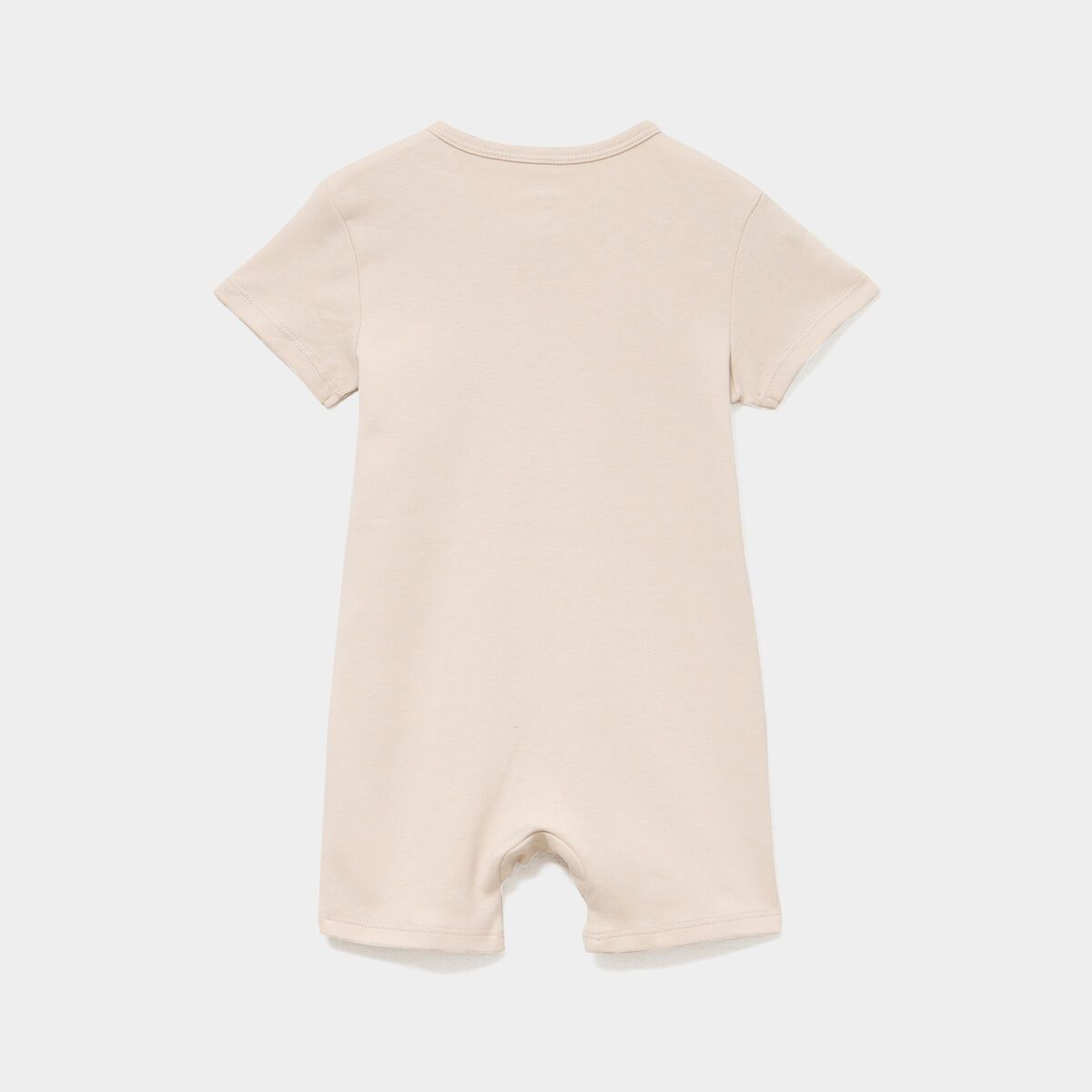 Lot 2 combishorts manches courtes coton taupe b&eacute;b&eacute;