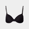 Soutien-gorge corbeille paddé à strass noir femme