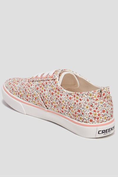 Tennis en toile à lacets Creeks multicolore femme